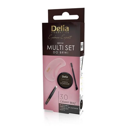 Delia Delia_Set Brow Multi Set Eyebrow Pomade 3.0 4g With Tweezers, Eyebrow Brush, And 2 Applicators - Maison des fragrances