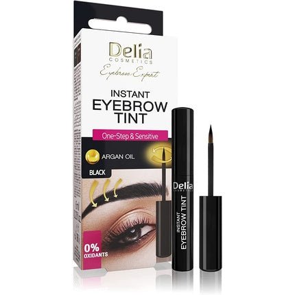 Delia Eyebrow Expert Single - Component Express Eyebrow Henna 1.0 Black 6ml - Maison des fragrances