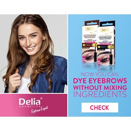 Delia Eyebrow Expert Single - Component Express Eyebrow Henna 4.0 Brown 6ml - Maison des fragrances