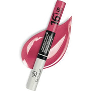 Dermacol 16 - Hour Lip Colour Highly Pigmented Glossy Lip Stain Two - Phase Lip Plumper Gloss Kissproof Lip Makeup Products Matte and Glitter Finish No.6 Rich Violet - Pink Lipstick 7.1mL - Maison des fragrances