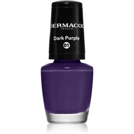 Dermacol Mini Nail Polish - Dark Purple, 5 ml - Maison des fragrances