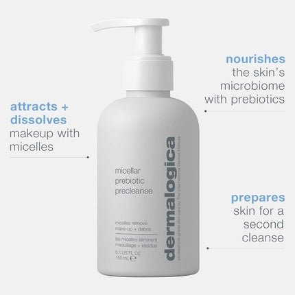 Dermalogica Micellar Prebiotic PreCleanse 5.1 oz Makeup Remover Face Wash - Maison des fragrances