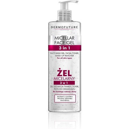 Dermofuture Nature 3 - in - 1 Micellar Face Gel Makeup Removal 400ml - Maison des fragrances