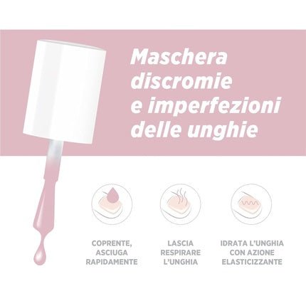 Dermovitamina Micoblock 3in1 Moisturizing and Breathable Nail Polish Light Pink 5ml - Maison des fragrances