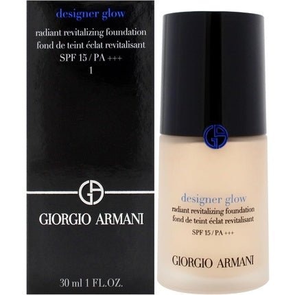 Designer Glow Radiant Revitalizing Foundation SPF 15 by Giorgio Armani for Women 1 oz - Maison des fragrances