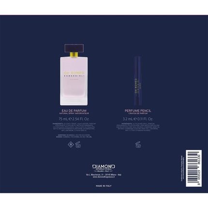 Diamond International Diamond Romeo Gigli 's Gift Set + Pen Eau de Parfum 75ml pour femme - Maison des fragrances