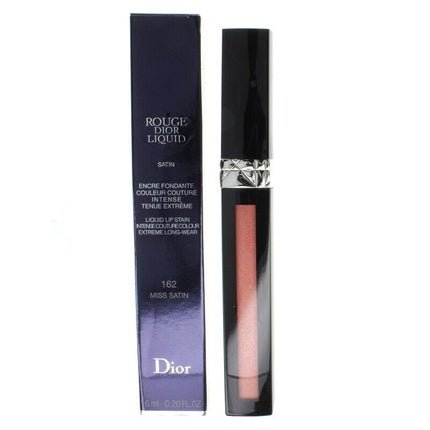 Dior Pink Lip Stain Rouge Liquid 162 Miss Satin 6ml Brand New - Maison des fragrances
