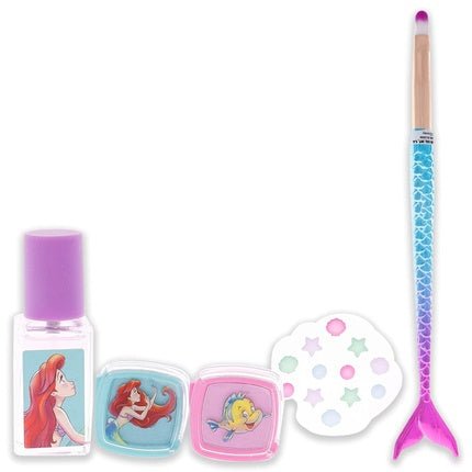 Disney Ariel The Little Mermaid Disney Under the Sea Five-Piece Set . Perfume Mermaid Tail Cosmetic Brush Gems Eye Shadow - Made in Spain par Air Val International Coffret (Coffret) Mixte 148ml - Maison des fragrances