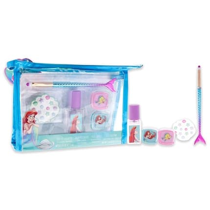 Disney Ariel The Little Mermaid Disney Under the Sea Five-Piece Set . Perfume Mermaid Tail Cosmetic Brush Gems Eye Shadow - Made in Spain par Air Val International Coffret (Coffret) Mixte 148ml - Maison des fragrances