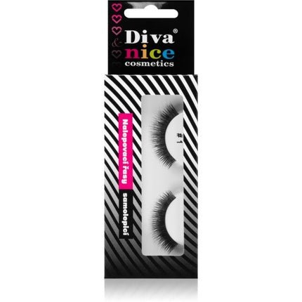 Diva & Nice Cosmetics False Eyelashes in Natural Hair No. 1 - Maison des fragrances