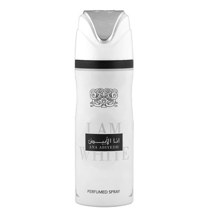 Lattafa Ana Abiyedh I Am White d Deodorant 6.7 Ounce for Men