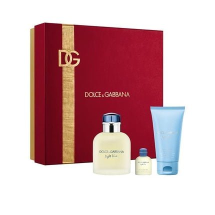Dolce & Gabbana Dolce & Gabbana Light Blue Pour Homme - 75 Ml + Shower Gel 50 Ml + 4.5 Ml Eau de Toilette pour homme - Maison des fragrances