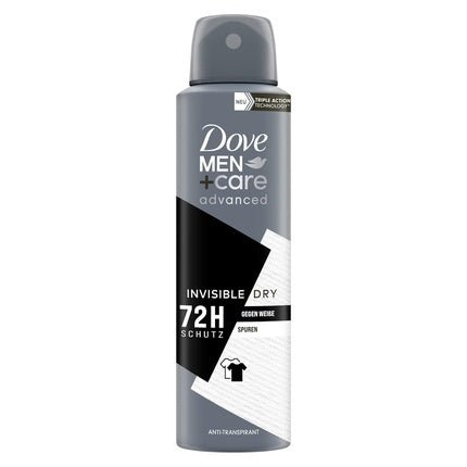 Dove +Care Advanced Anti-Transpirant Invisible Dry Aerosol Déodorant (Déo) Homme 150ml - Maison des fragrances