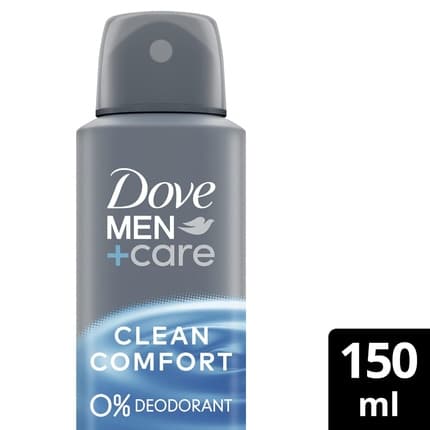 Dove +Care Deodorant Clean Comfort Deodorant without Aluminum Protects 48 Hours Against Body Odor Déodorant (Déo) Homme 150ml - Maison des fragrances