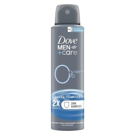 Dove +Care Deodorant Clean Comfort Deodorant without Aluminum Protects 48 Hours Against Body Odor Déodorant (Déo) Homme 150ml - Maison des fragrances