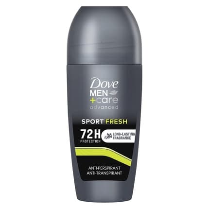 Dove Care Deodorant Roll On Advanced Care Sport Fresh Antiperspirant Alcohol-Free with 1/4 Moisturizing Cream Protection up to 72 Hours Déodorant (Déo) Homme 50ml - Maison des fragrances