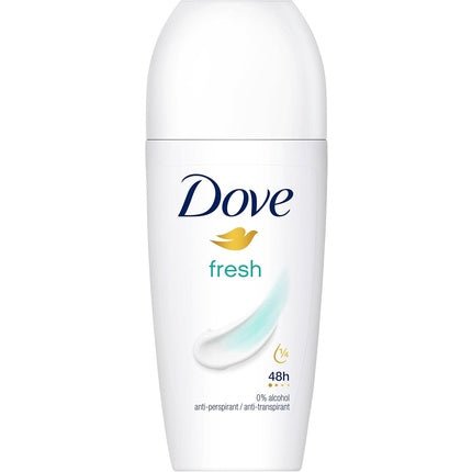 Dove Fresh Anti-Perspirant Roll-On Deodorant with ¼ Moisturizing Cream for 48-Hour Protection 50ml - Pack of 6 - Maison des fragrances