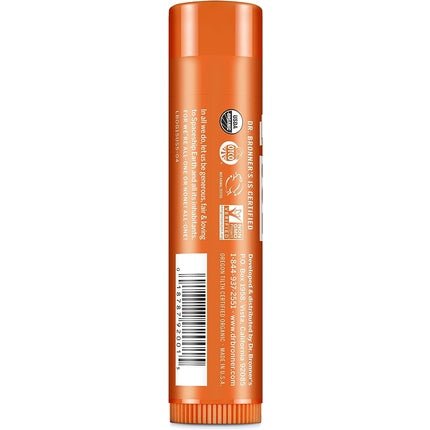 Dr Bronner's Orange Ginger Lip Balm with Organic Oils and No Synthetic Ingredients 4g - Maison des fragrances