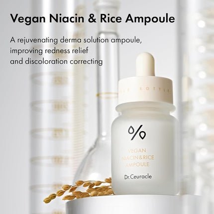Dr.Ceuracle By Leegeehaam Vegan Niacin & Rice Ampoule 30ml 1.01 Fl. Oz - Maison des fragrances
