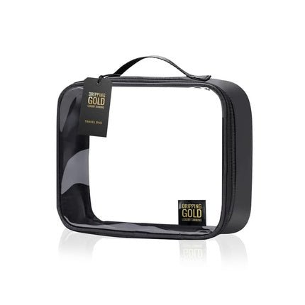 Dripping Gold Transparent Travel Bag Waterproof Cosmetic Bag for Make - Up - Maison des fragrances