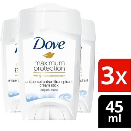 Dove Maximum Protection Original Clean Anti-perspirant Cream Stick Déodorant (Déo) Mixte 45ml