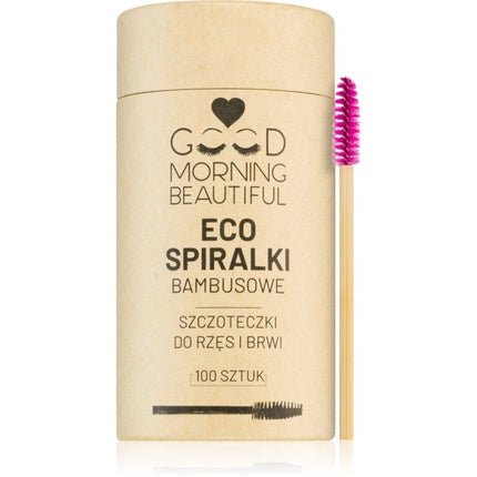 Eco Bamboo Spiral Lash and Brow Brushes - 100 Pieces - Maison des fragrances
