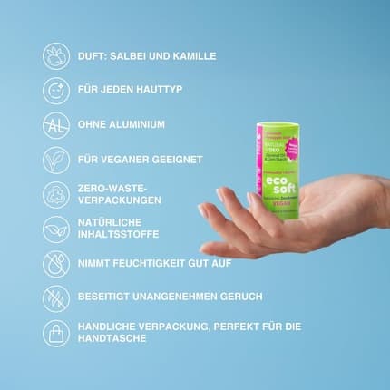 Eco Natural Organic Aluminum-Free Unisex Vegan Deodorant Déodorant (Déo) Mixte - Maison des fragrances