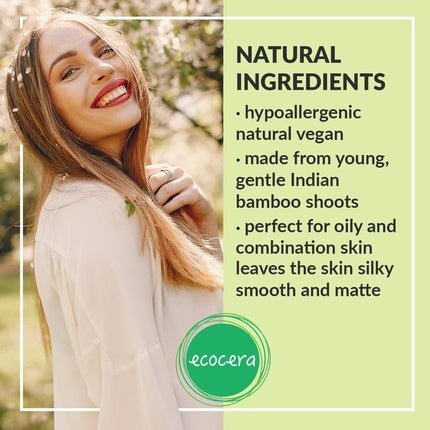 Ecocera Bamboo Pressed Powder For Oily And Combination Skin - 10g - Maison des fragrances