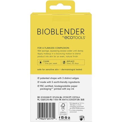 ECOTOOLS Bioblender Makeup Sponge for Liquid and Creamy Makeup 40g 3175 Violet - Maison des fragrances