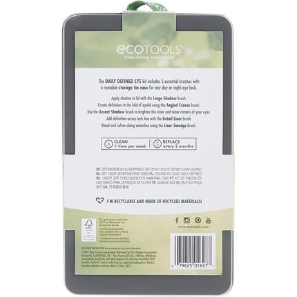 EcoTools Daily Defined Eye Shadow Makeup Set with Storage Tray - Maison des fragrances