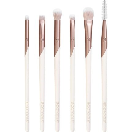 EcoTools Luxe Natural Elegance Professional Makeup Brush Set for Face Cheek and Eye Makeup 5 Piece Set Pink - Maison des fragrances