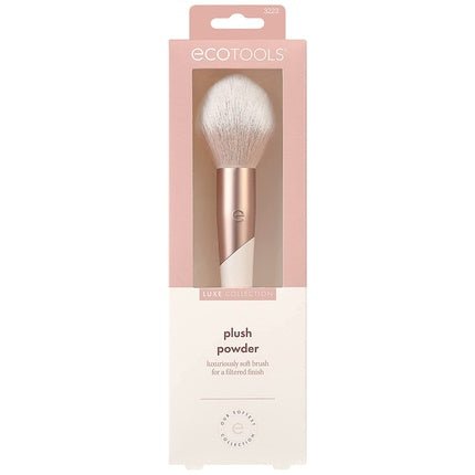 EcoTools Luxe Plush Foundation & Bronzer Blush Brush for Powder Makeup - Environmentally Friendly, Pink, Luxurious and Glamorous - Maison des fragrances
