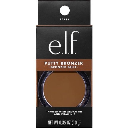 e.l.f. Cosmetics Putty Bronzer Creamy Highly Pigmented Formula Infused with Argan Oil and Vitamin E Bronzed Belle 0.35 oz - Maison des fragrances