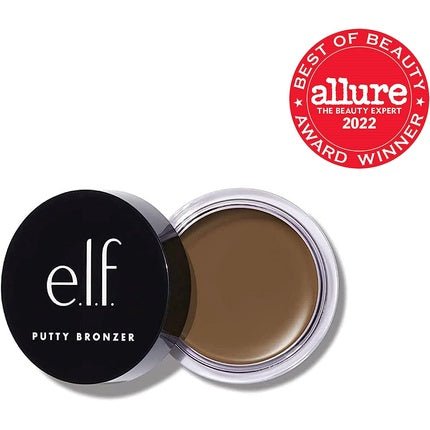e.l.f. Cosmetics Putty Bronzer Creamy Highly Pigmented Formula Infused with Argan Oil and Vitamin E Bronzed Belle 0.35 oz - Maison des fragrances