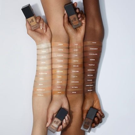 e.l.f. Flawless Finish Foundation Lightweight Medium Coverage Semi - Matte Finish Sand 0.68 Fl Oz 20mL - Maison des fragrances