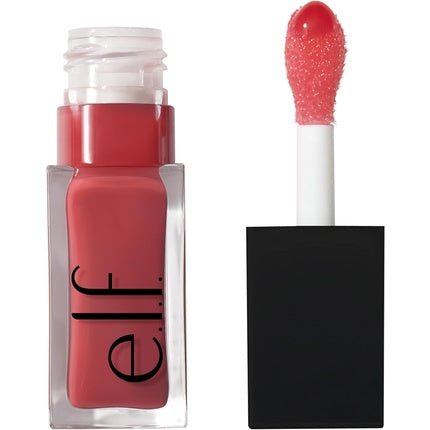 e.l.f. Glow Reviver Lip Oil Nourishing Tinted Lip Oil High - Shine Finish Infused With Jojoba Oil Vegan & Cruelty - Free Rose Envy 7.6ml - Maison des fragrances