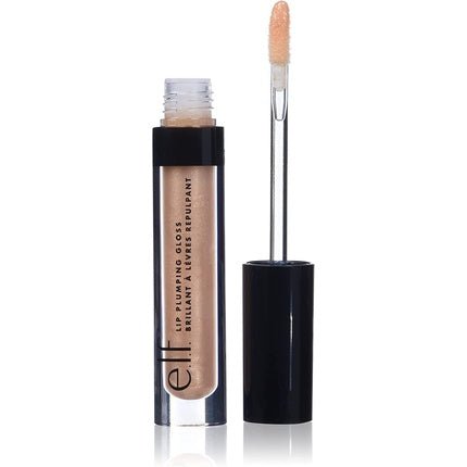 e.l.f. Lip Plumping Gloss Hydrating Nourishing Invigorating High - Shine Plumps Volumizes Cools Soothes Champagne Glam Shimmer 2.7ml - Maison des fragrances