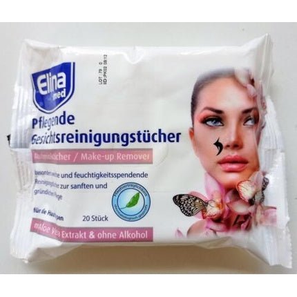 Elina med Nourishing Facial Cleansing Wipes - Pack of 20 Alcohol - Free Makeup Remover Wipes - Maison des fragrances