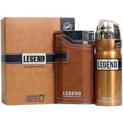 Emper Legend & Deodorant Coffret (Coffret) Homme 100ml - Maison des fragrances