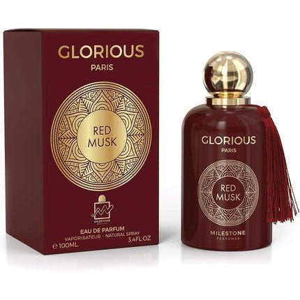 Emper MILESTONE Perfumes Glorious Paris Red Musk Unisex Long Lasting Fragrance Eau de Parfum (EDP) Mixte 100ml - Maison des fragrances