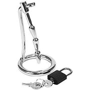Erotic Fashion ra8021 Penis Plug Chastity Silver Metal - Maison des fragrances