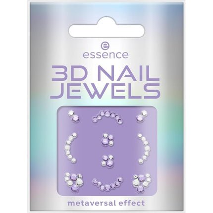 Essence 3D Nail Jewels Violet Nail Stickers 10pcs - Maison des fragrances