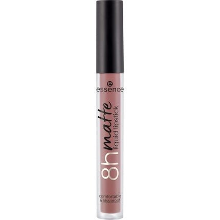 Essence 8h Matte Liquid Lipstick Highly Pigmented with Smudge - proof Matte Finish Vegan and Cruelty Free 02 Silky Hazelnut - Maison des fragrances