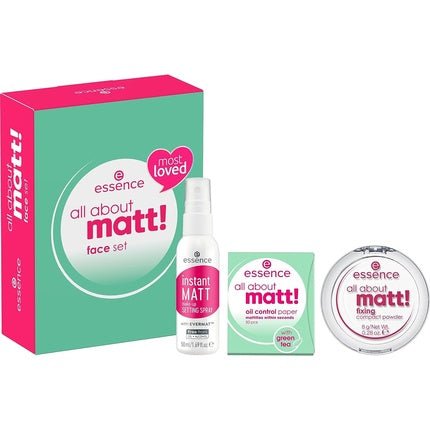 Essence All About Matt Face Set Makeup Set Acetone - Free Vegan Alcohol - Free 3pcs - Maison des fragrances