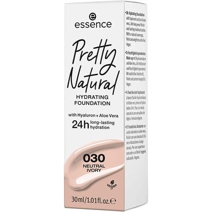 Essence Cosmetics Pretty Natural Hydrating Foundation 30ml 030 Neutral Ivory - Maison des fragrances