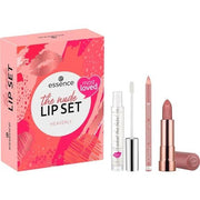 Essence Cosmetics The Nude Lip Set Heavenly Lip Kit Lipstick Set Gift for Women Makeup Acetone - Free Vegan Without Microplastic Particles 3 Pieces - Maison des fragrances