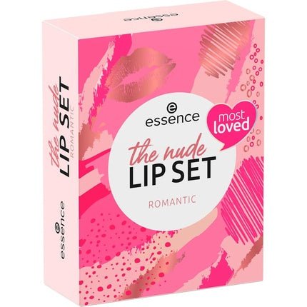 Essence Cosmetics The Nude Lip Set Romantic Lipstick Makeup Gift Set for Women - Maison des fragrances