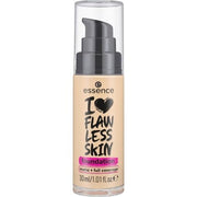 essence I LOVE FLAWLESS SKIN Foundation No. 30 Long - lasting Mattifying Instant Result Vegan Oil - free UVA and UVB Filter SPF 20 Fragrance - free 30ml - Maison des fragrances