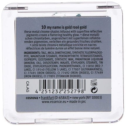 Essence Metal Chrome Blush My Name Is Gold Rose Gold - Maison des fragrances