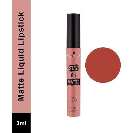 Essence Stay 8h Matte Liquid Lipstick Mask - Safe No. 02 Duck Face Vegan Alcohol - Free Paraben - Free 3ml - Maison des fragrances